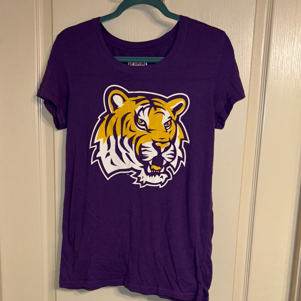 PINK Victoria's Secret Purple Tiger Tee